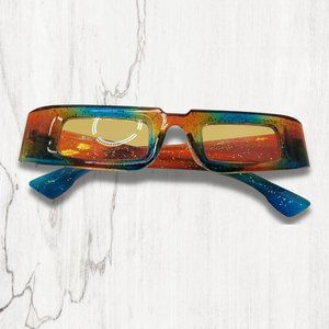 Ombré Square Frame Sunglasses